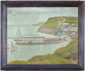 Porten-Bessin, puerto exterior, marea alta (Calvados) de Georges Seurat